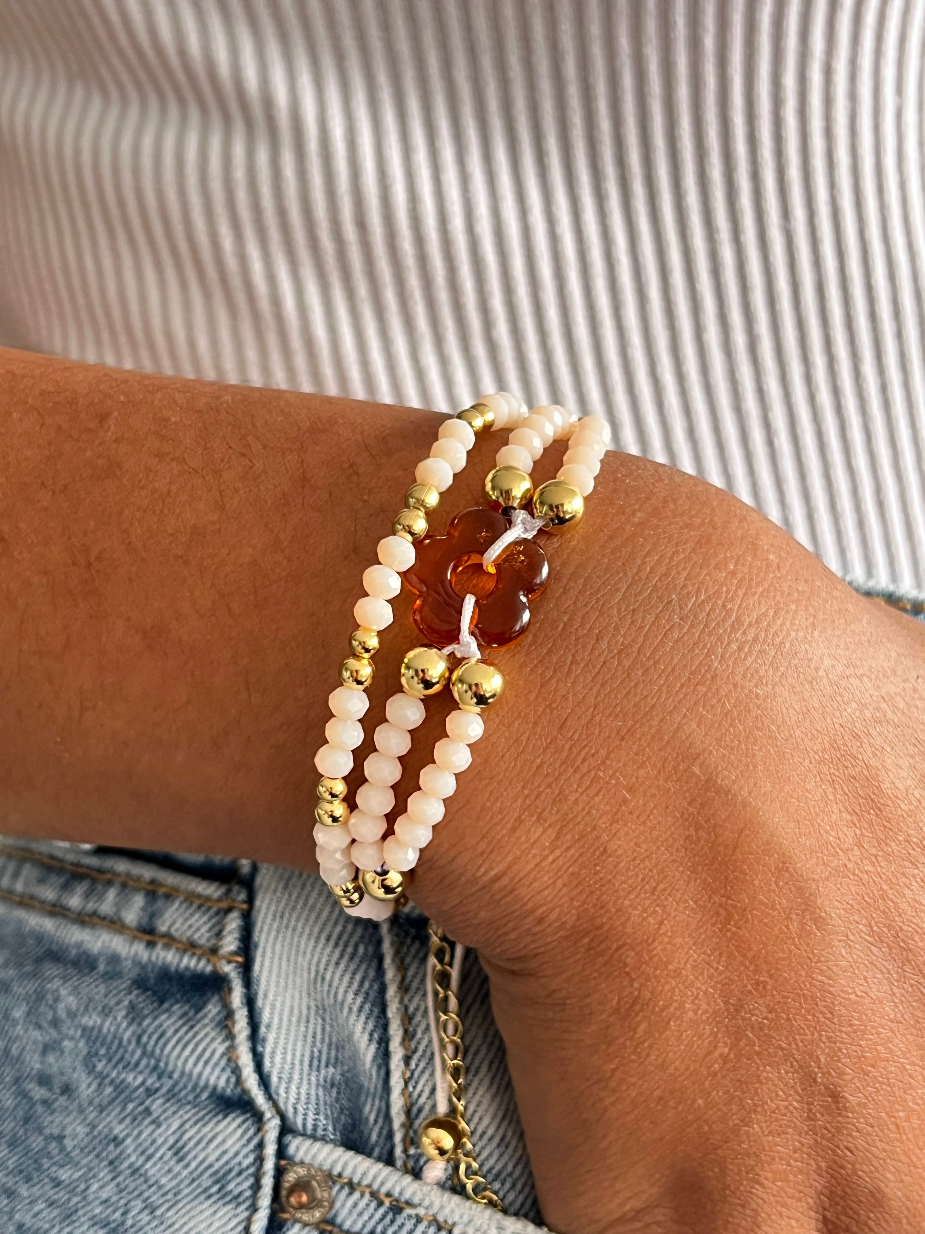 Set de pulseras " AURA DURAZNO"