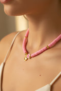 🌸 Collar Corazón en Flor