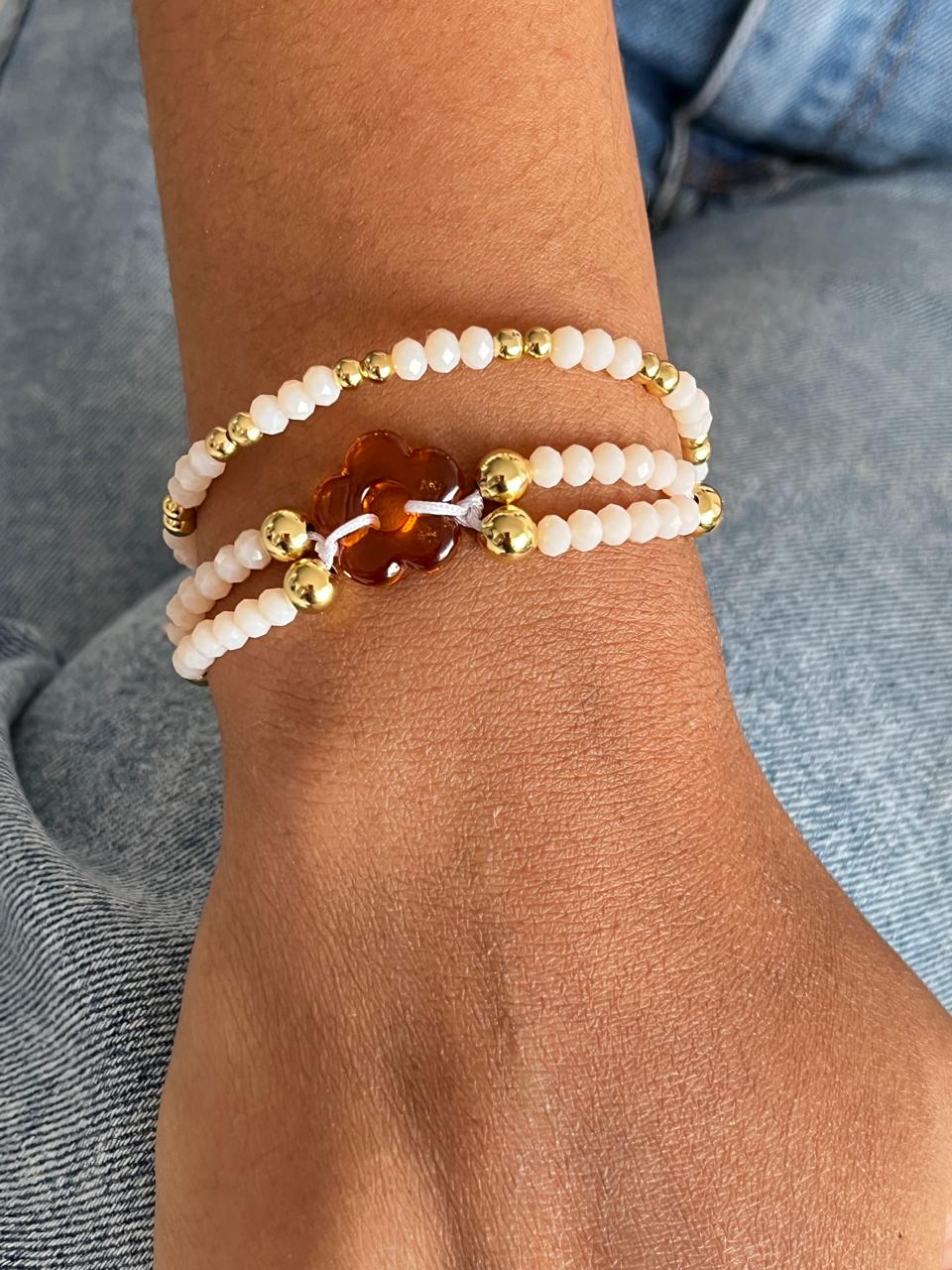 Set de pulseras " AURA DURAZNO"